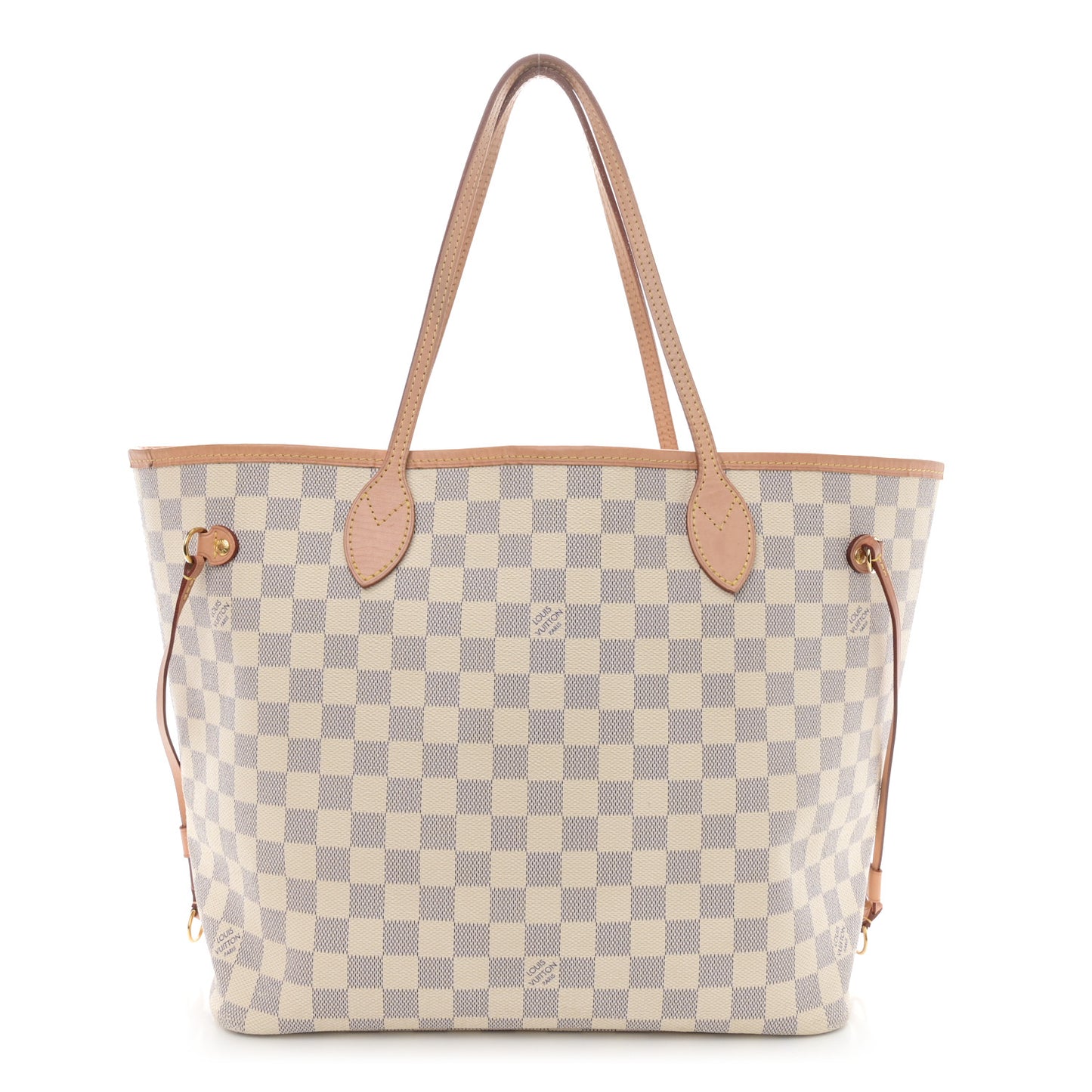 Damier Azur Neo Neverfull MM Rose Ballerine