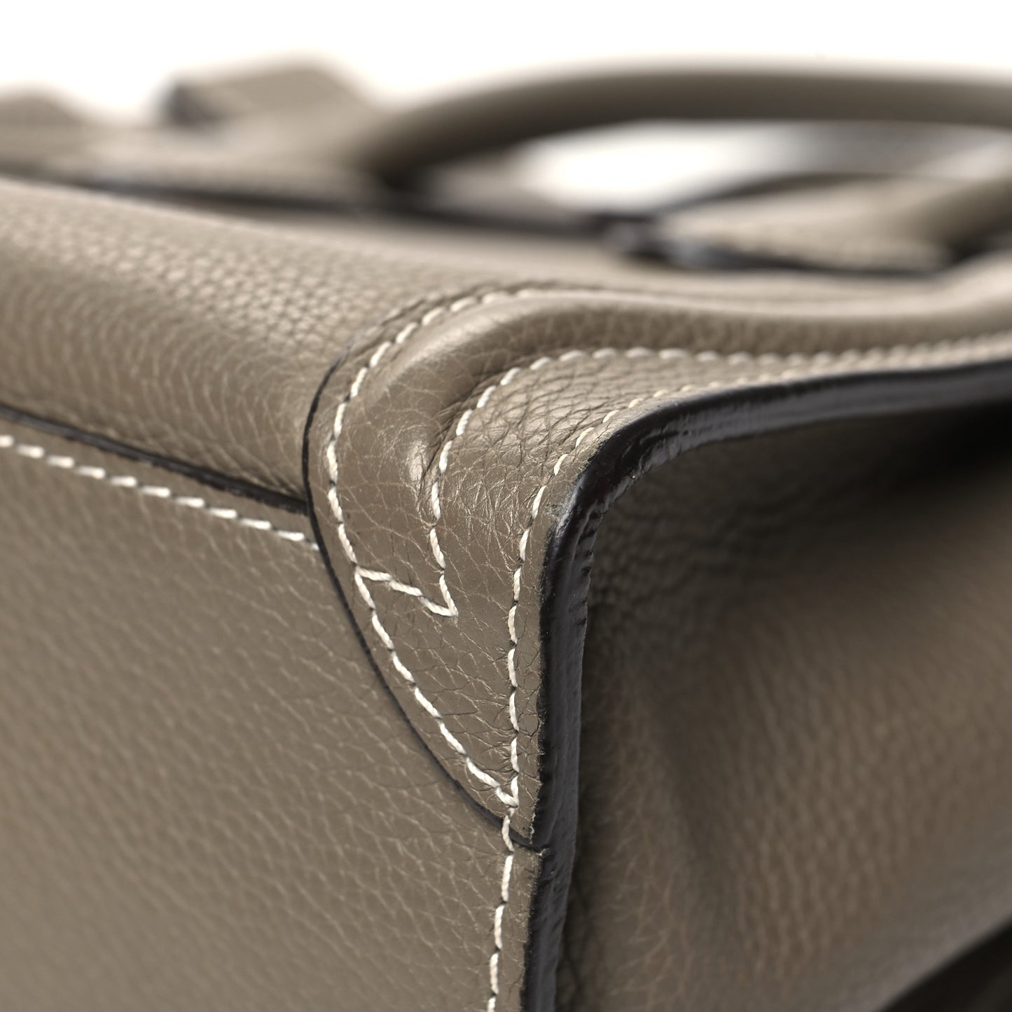 Drummed Calfskin Nano Luggage Souris