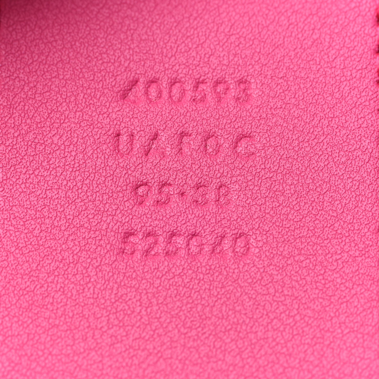 x KEN SCOTT Textured Calfskin Pomponica Print Double G 40mm Belt 95 38 Pink