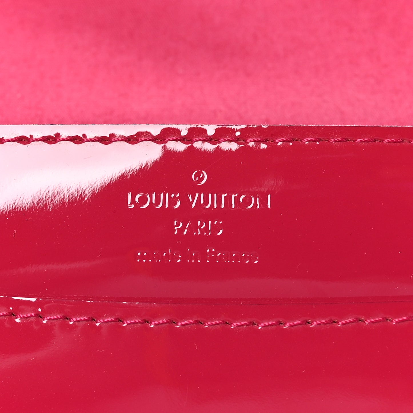 Patent Louise Clutch Rose Indien