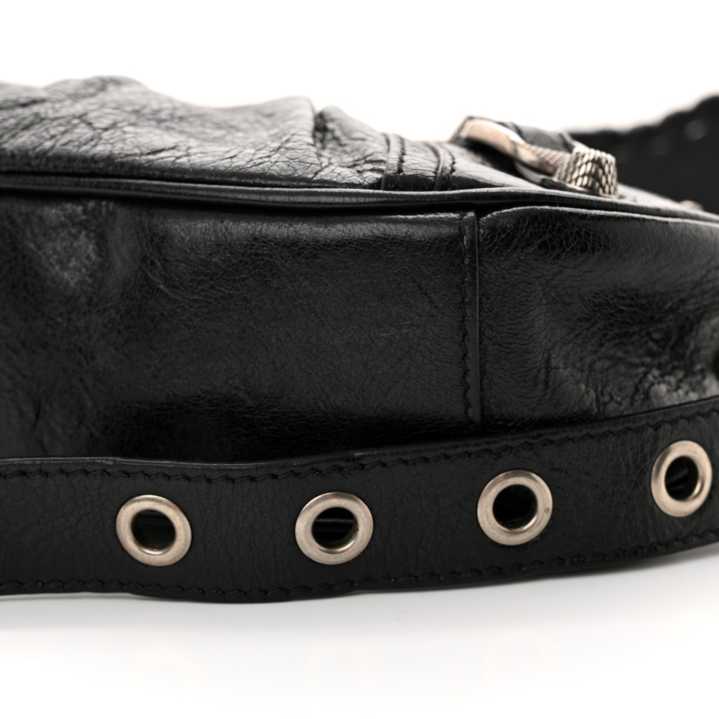 Agneau Arena Le Cagole Shoulder Bag XS Black