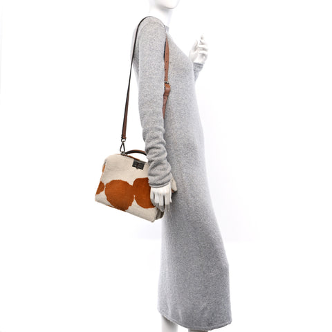 Lamb Fur Cow Print Mini Peekaboo I SEE U X Cross Satchel Saddler
