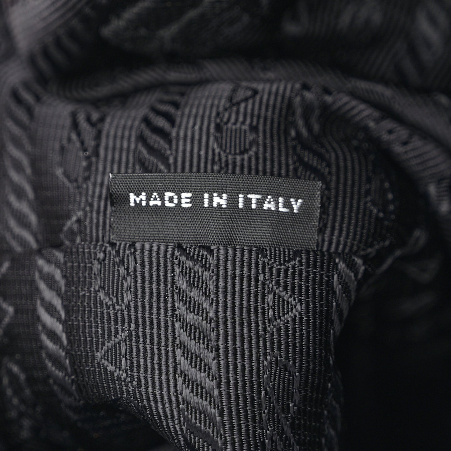 Nylon Vela Saffiano Medium Backpack Black