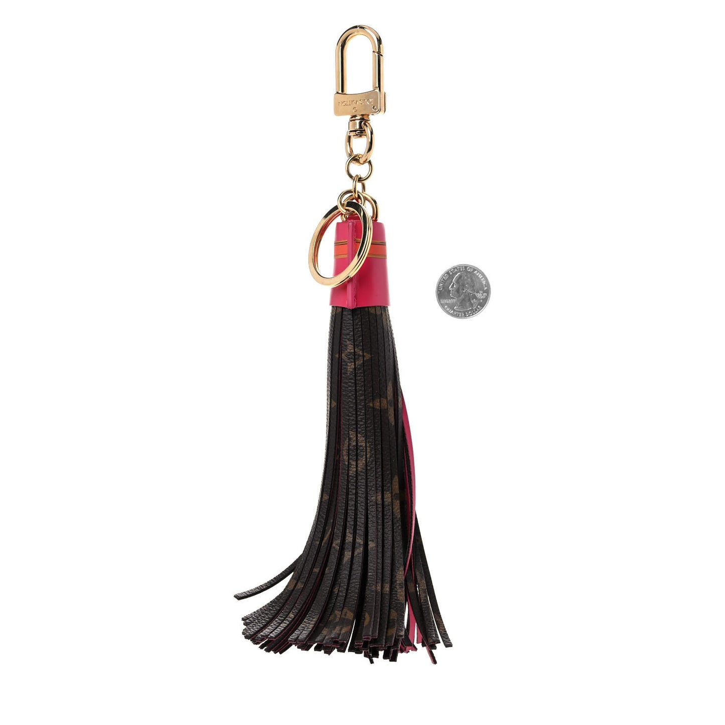 Monogram Summer Trunk Tassel Bag Charm Key Holder