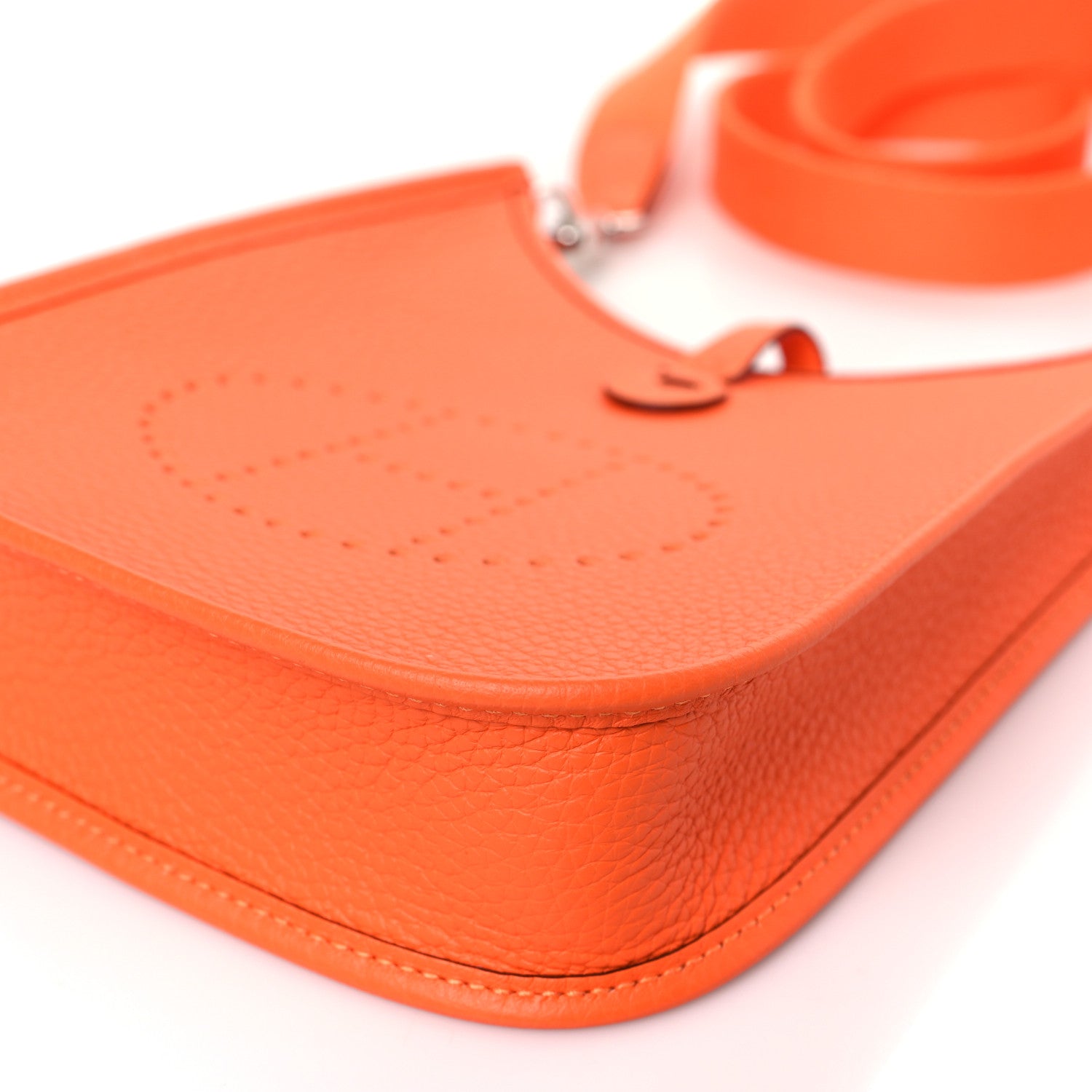 Hermes Taurillon Clemence Evelyne TPM Orange 9 of 10