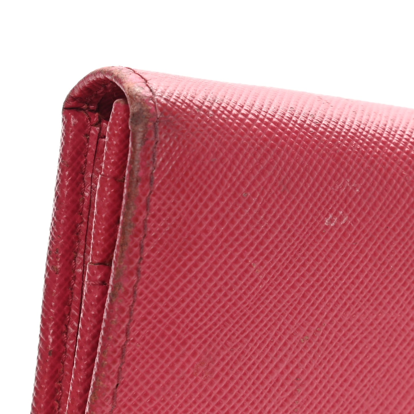 Saffiano Triangle Continental Flap Wallet Peonia
