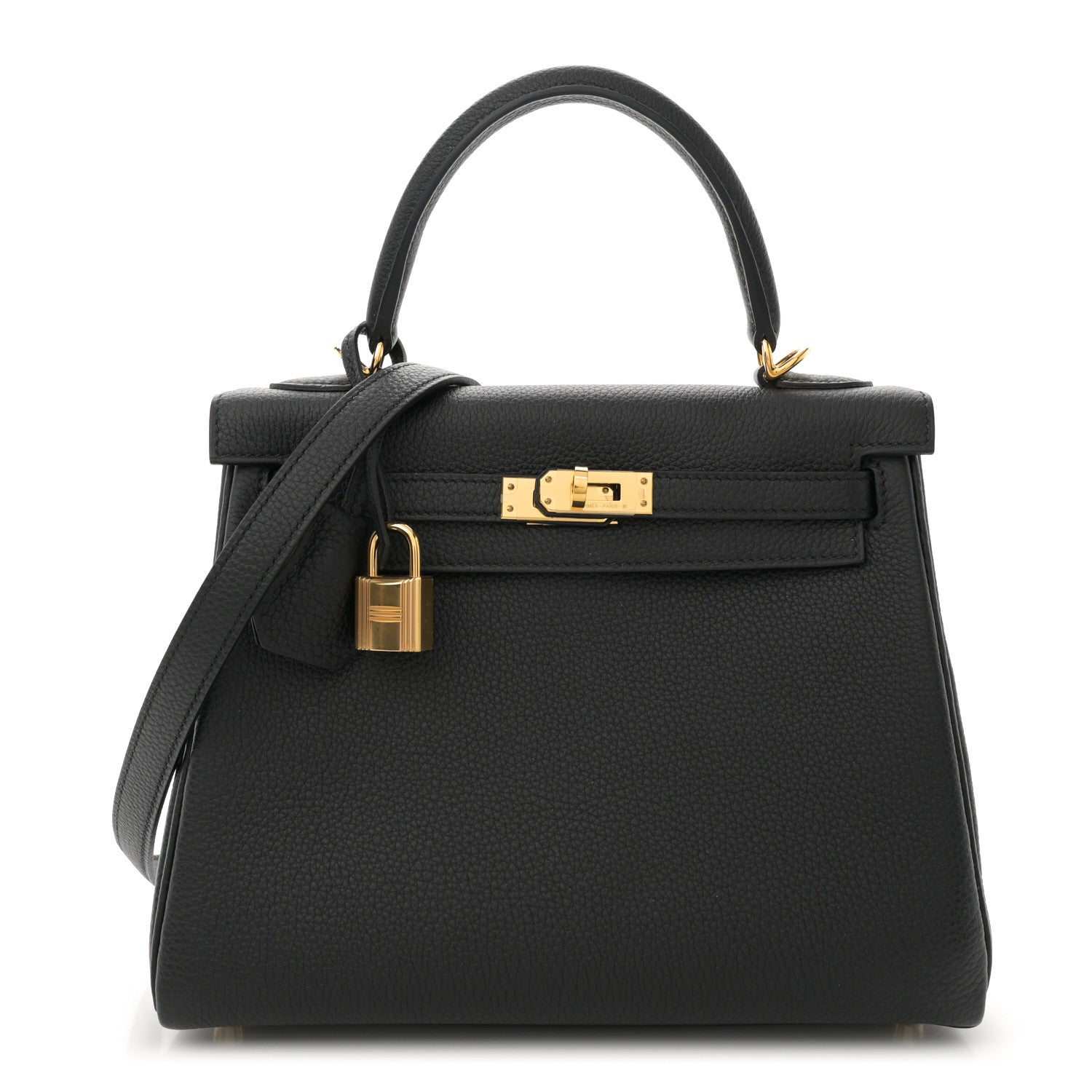 Hermes Togo Kelly Retourne 25 Black 1 of 11