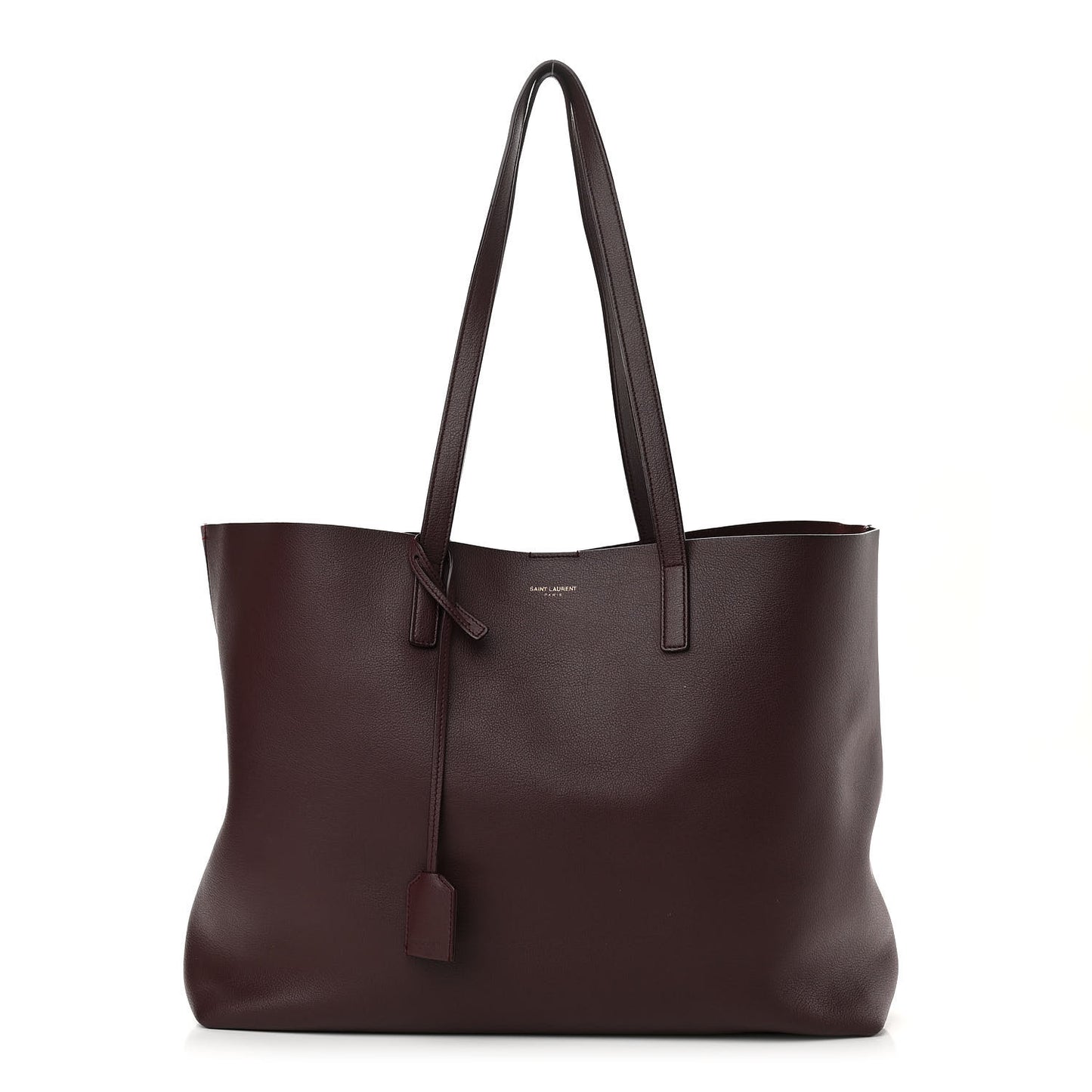 Calfskin Large Shopping Tote Old Bordeaux