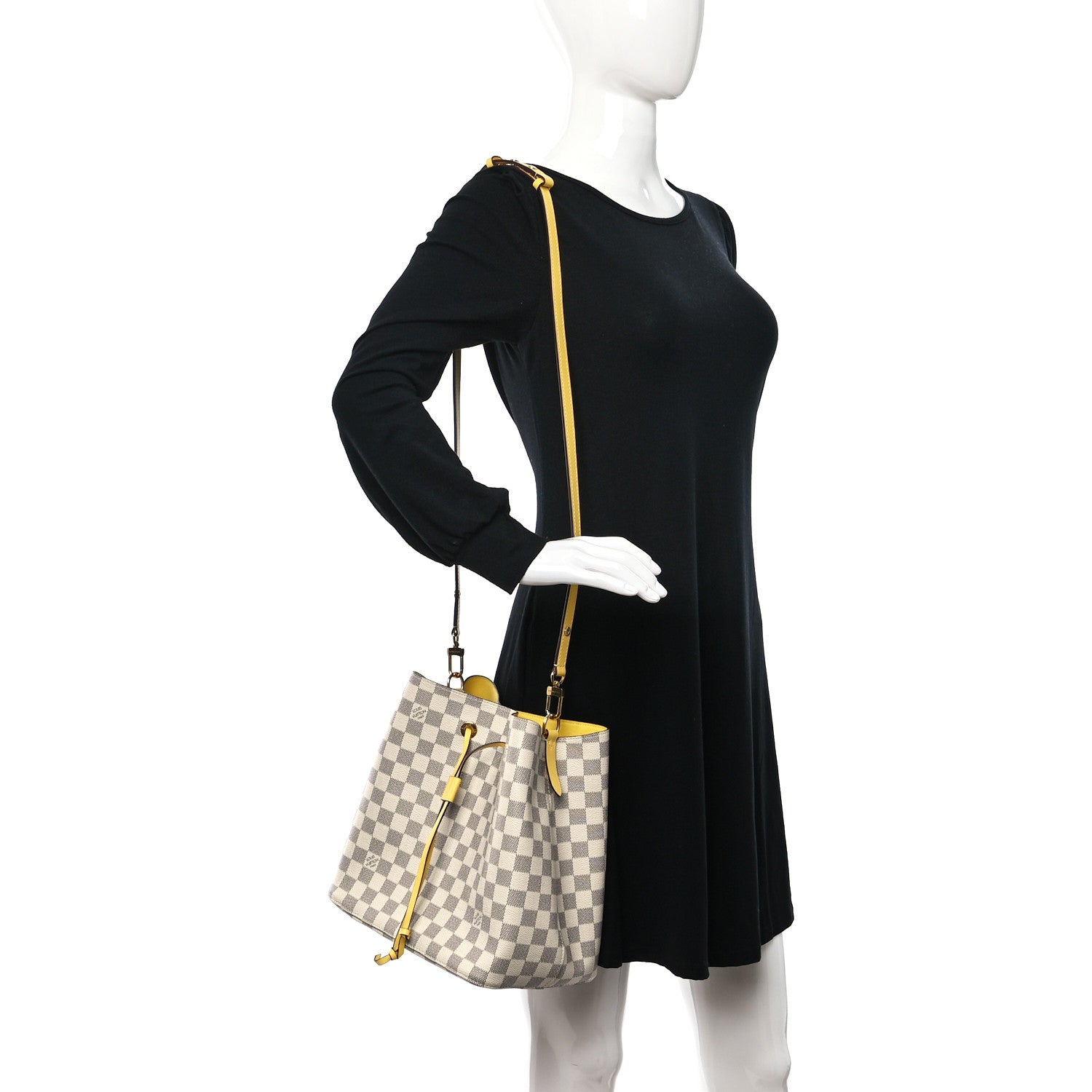 Louis Vuitton Damier Azur Neonoe MM Pineapple 2 of 10