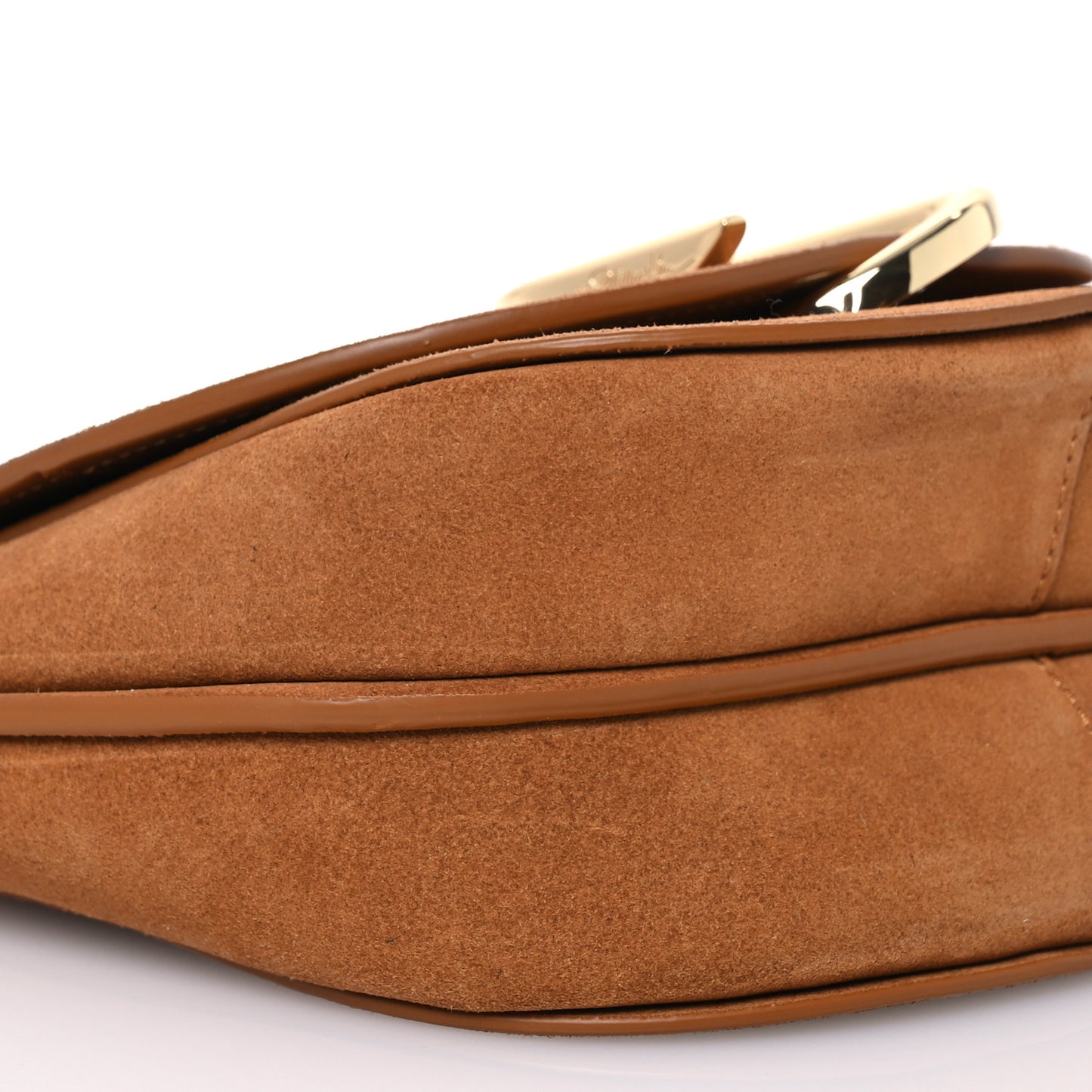 Suede Calfskin Mini Alix Hunter Crossbody Bag Cinnamon