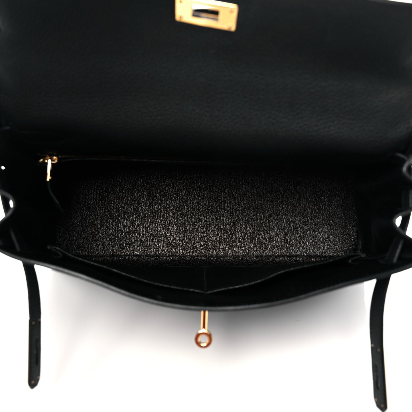 Togo Matte Alligator Kelly Retourne Touch 32 Black