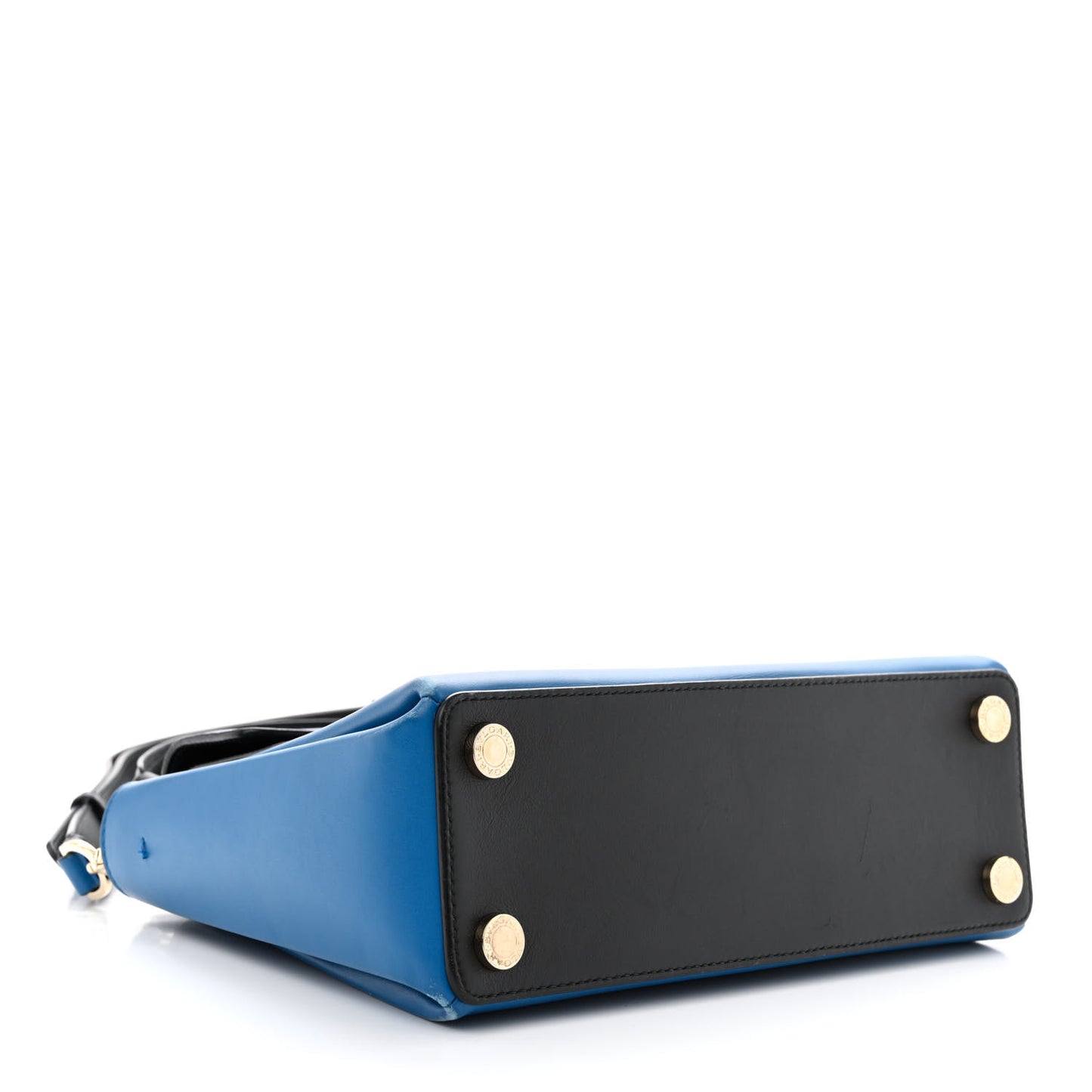 Calfskin Serpenti Viper Top Handle Bag Blue