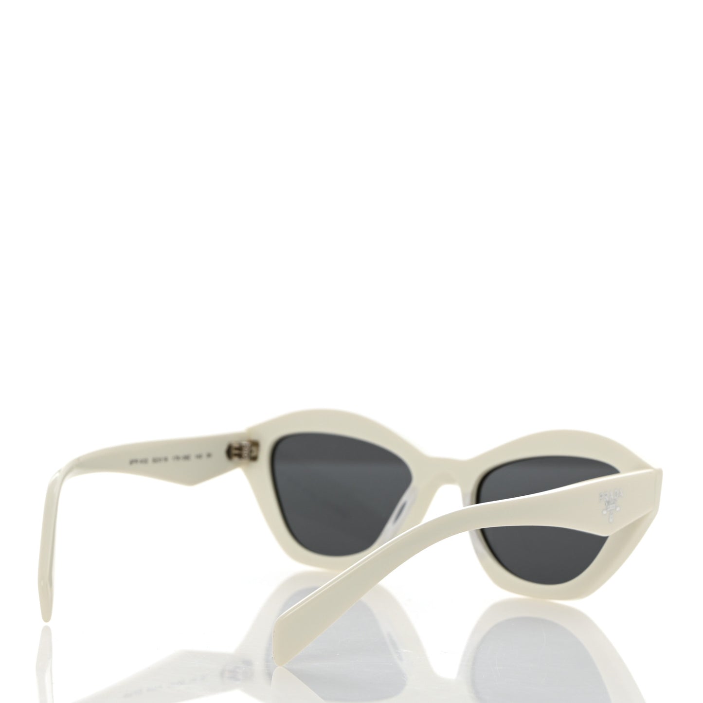 Acetate Logo Butterfly Sunglasses SPR A02 White