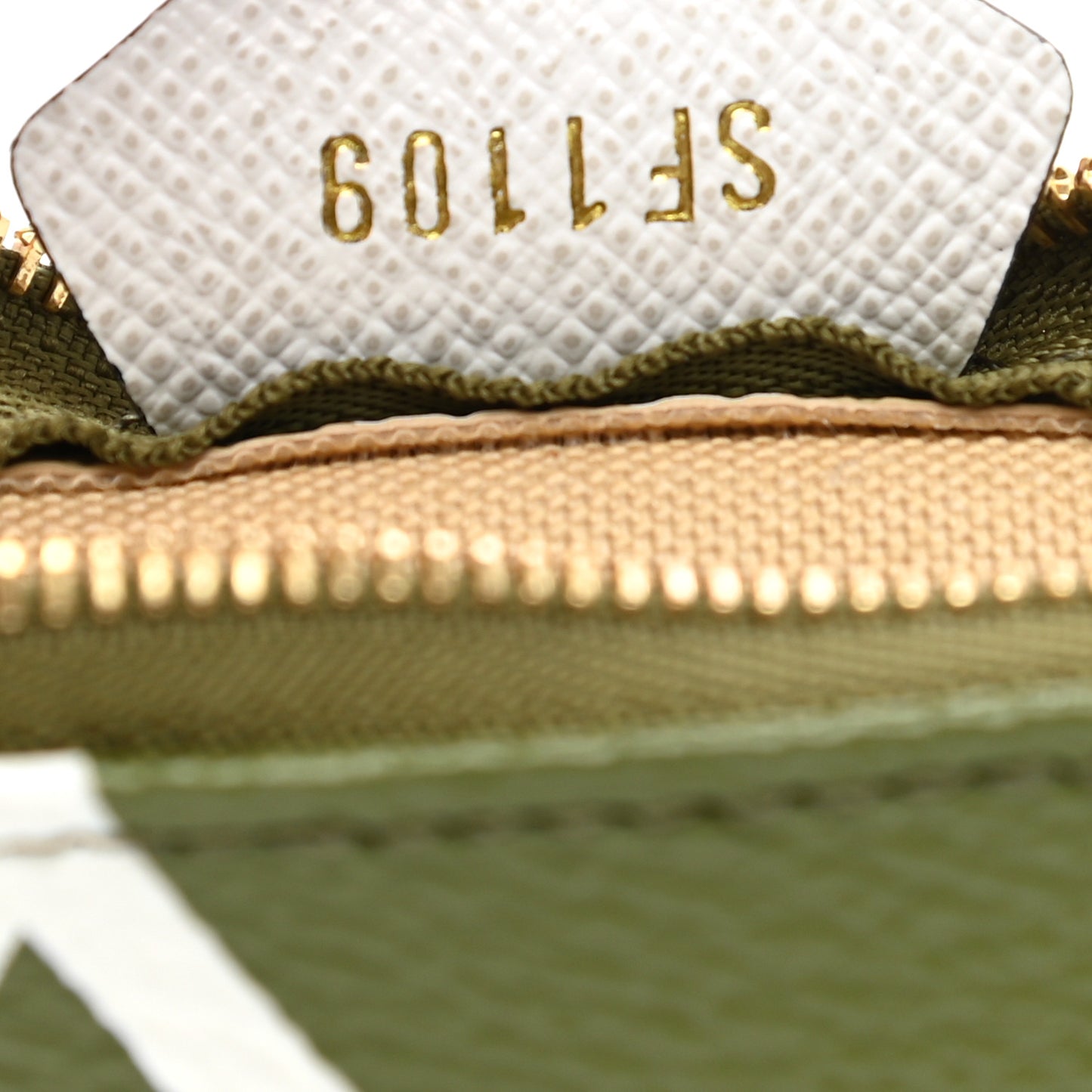 Monogram Giant Micro Pochette Accessories Kaki White