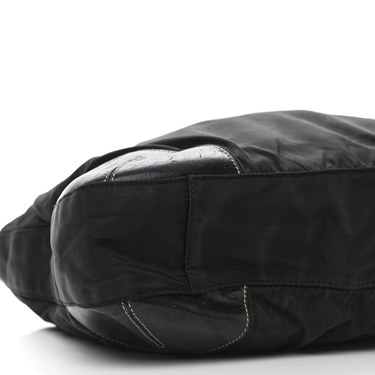 Tessuto Nylon Soft Calf Tote Black