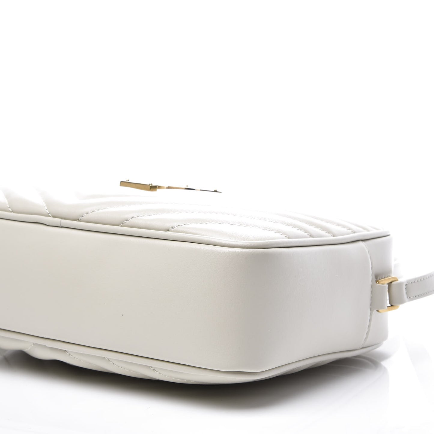 Calfskin Matelasse Monogram Lou Camera Bag Crema Soft