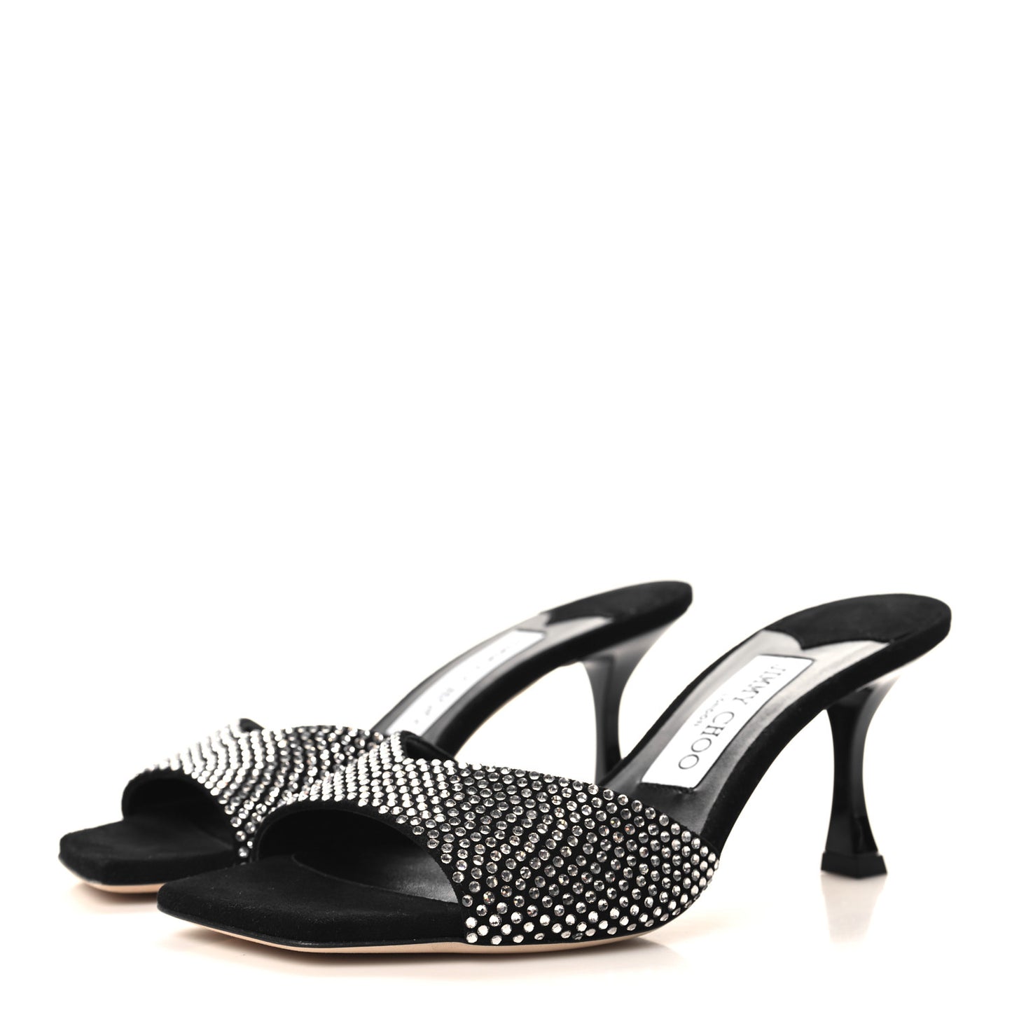 Crystal Skye 70 Mules 36 Black
