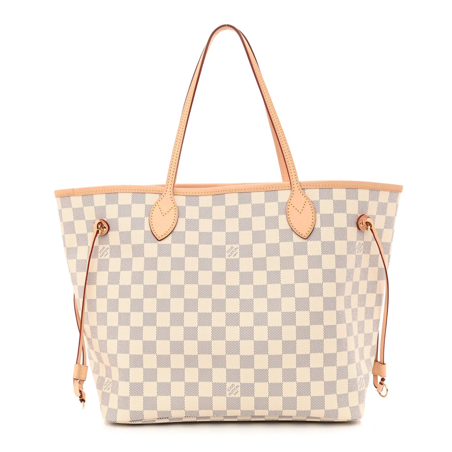 Damier Azur Neo Neverfull MM Rose Ballerine