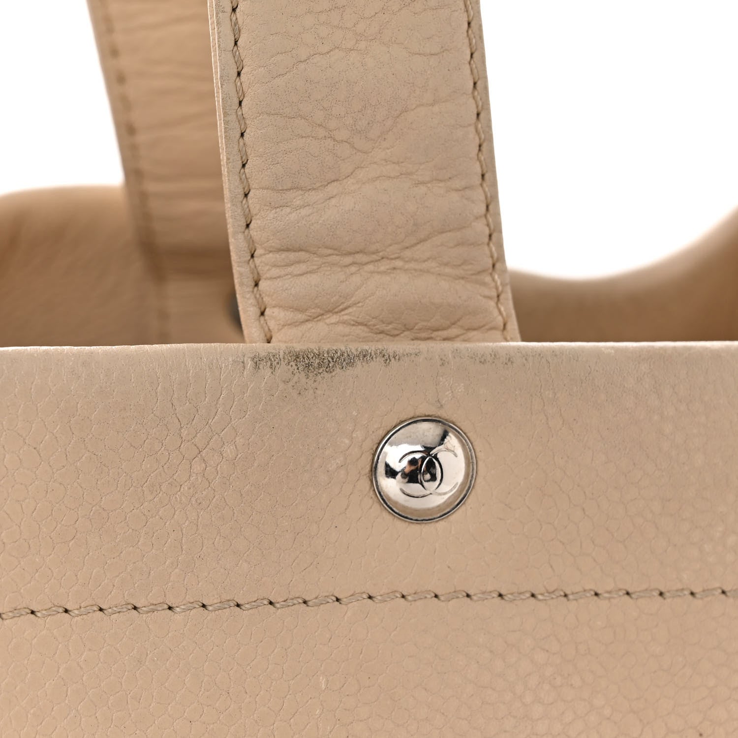 Chanel Caviar Executive Cerf Shopper Tote Beige 13 of 14