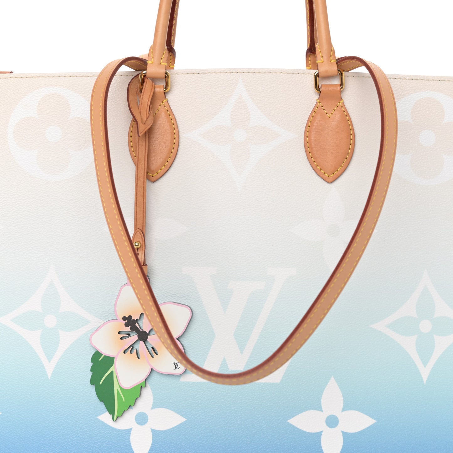 Monogram Giant Raffia Forte Dei Marmi By The Pool Onthego GM Blue