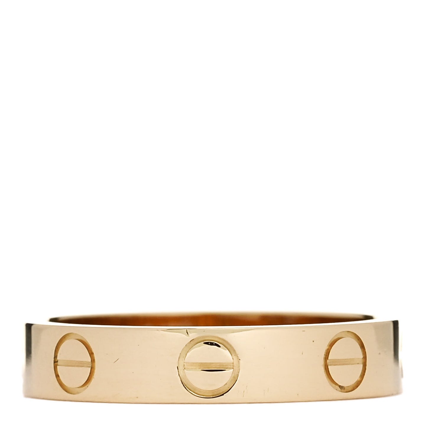 18K Yellow Gold 3.5mm LOVE Wedding Band Ring 50 5.25