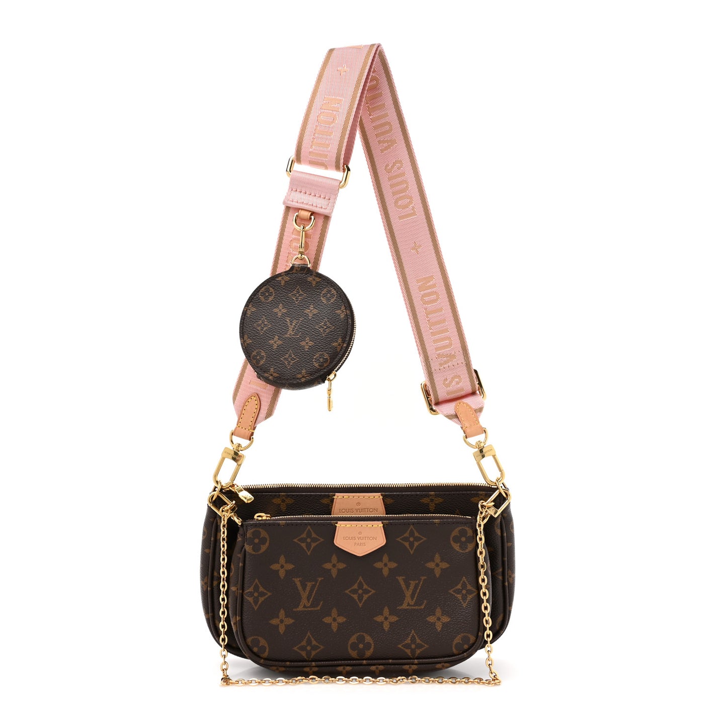 Monogram Multi Pochette Accessories Rose Clair