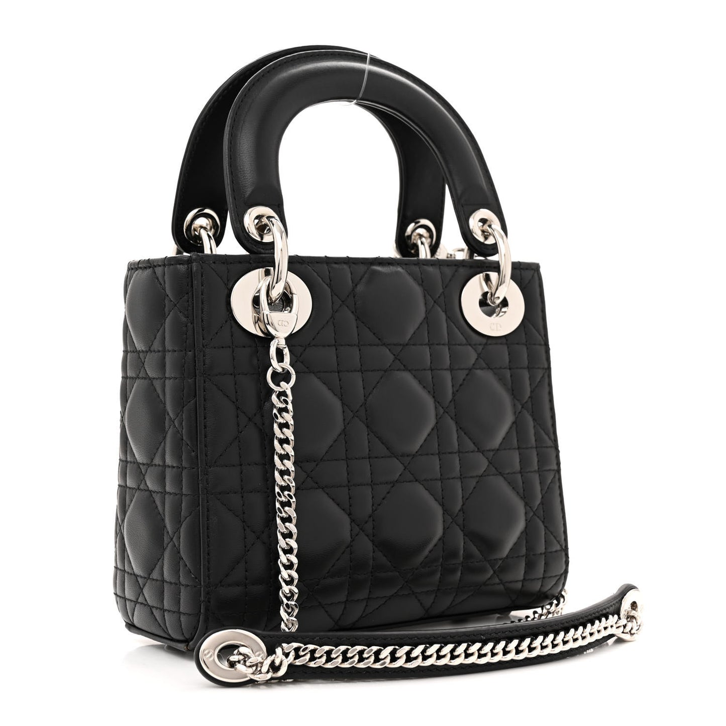 Lambskin Cannage Mini Lady Dior Black