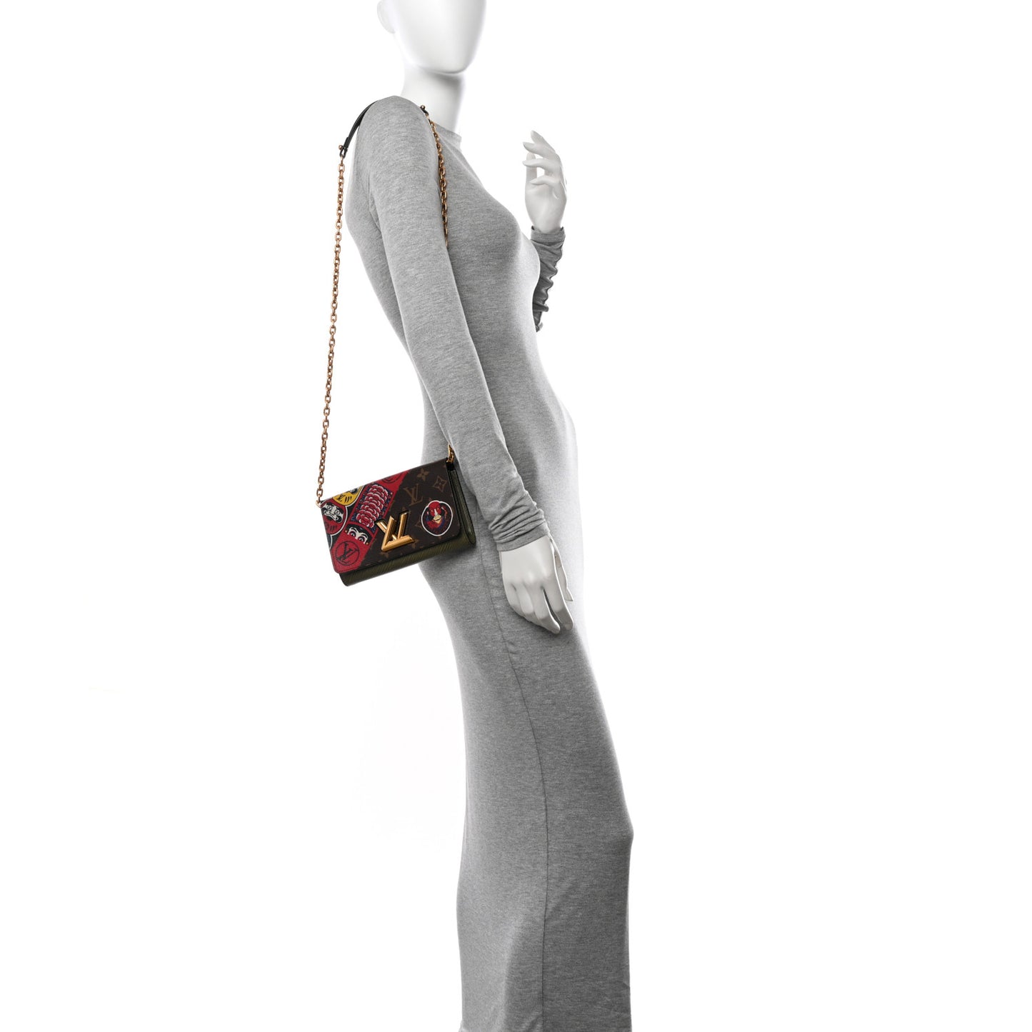 Monogram Epi Kabuki Twist Chain Wallet