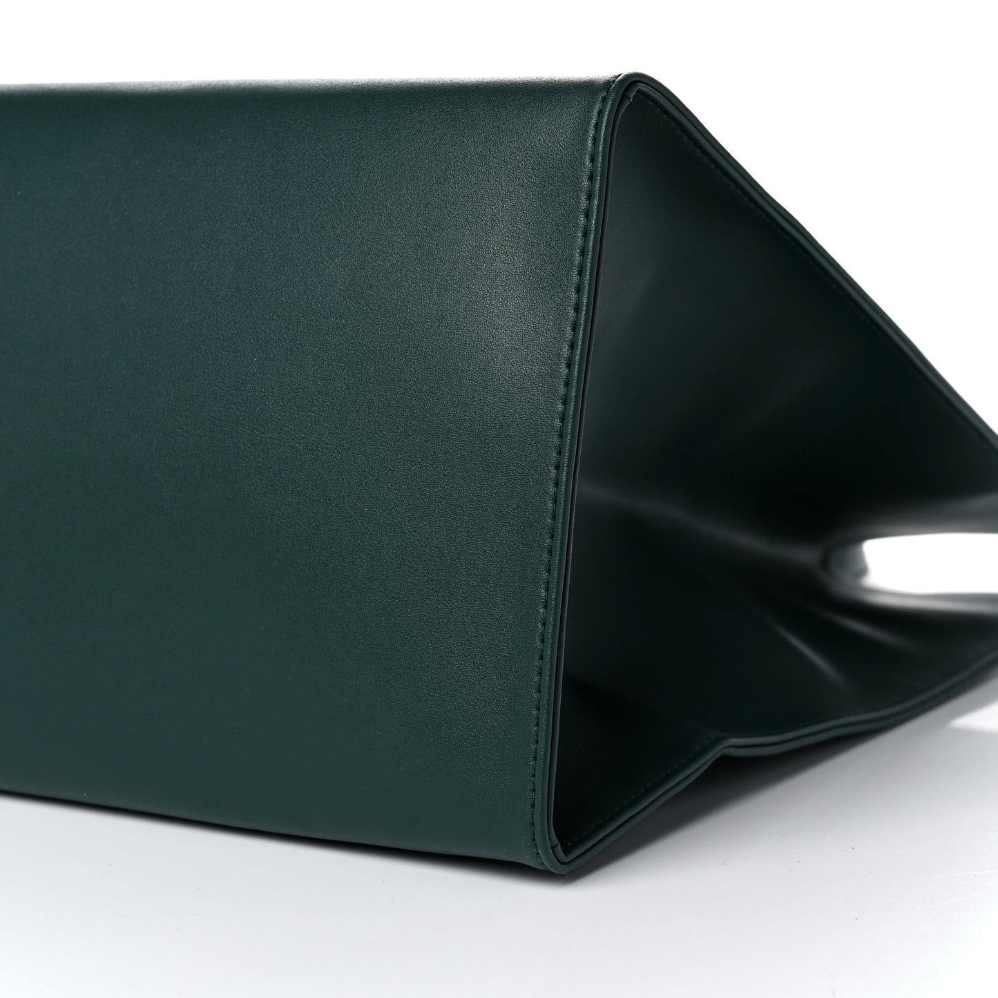 Vegan Leather Large Shopping Bag Dark Olive