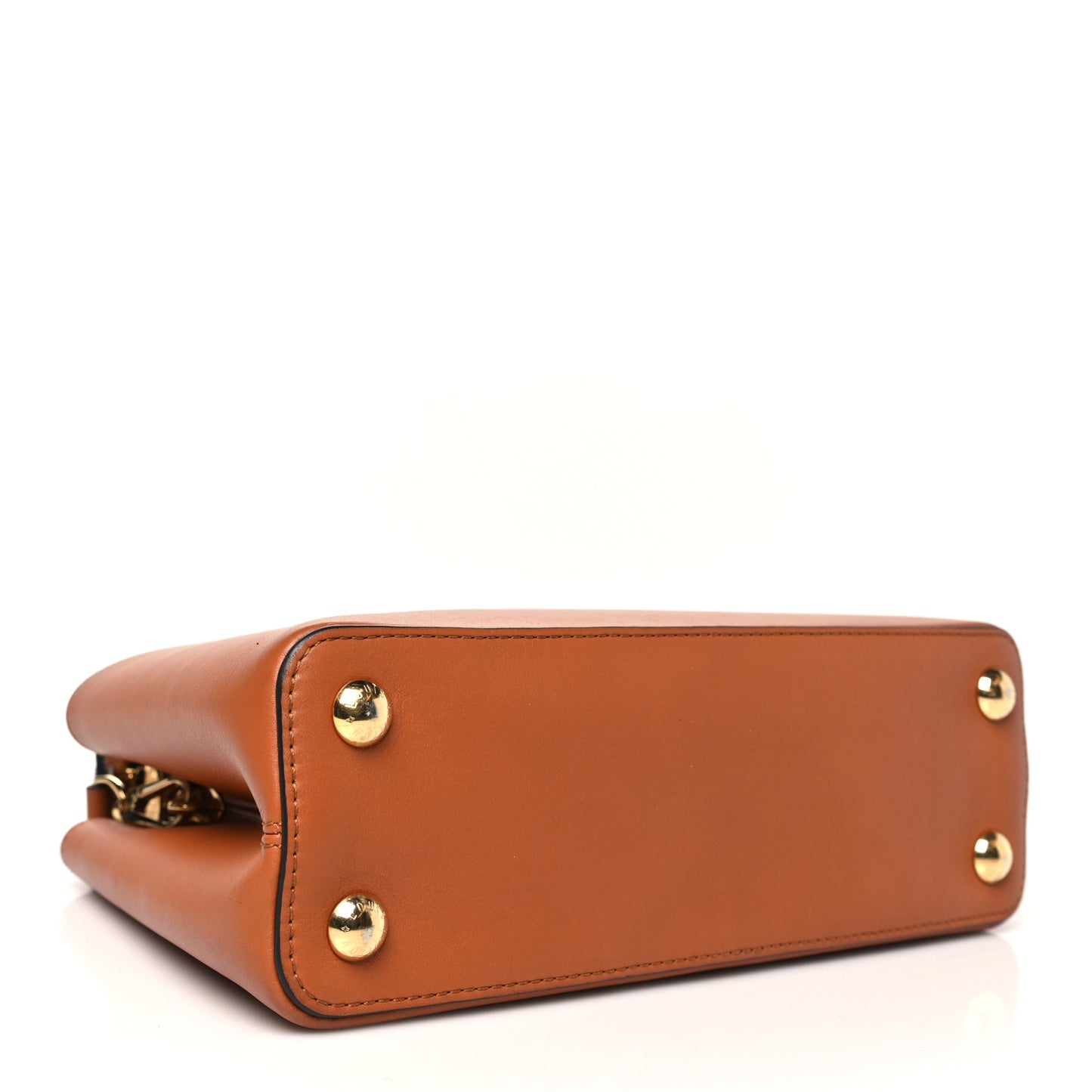 Calfskin Bolsa Capucines BB Caramel