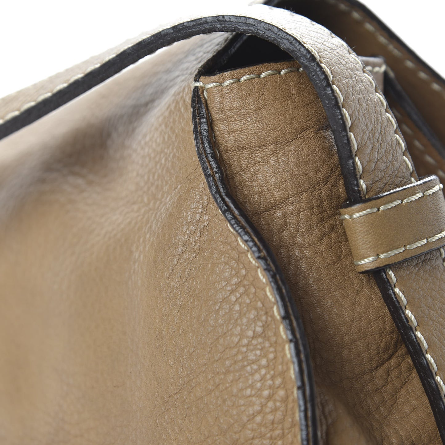 Calfskin Mini Marcie Round Crossbody Bag Nut
