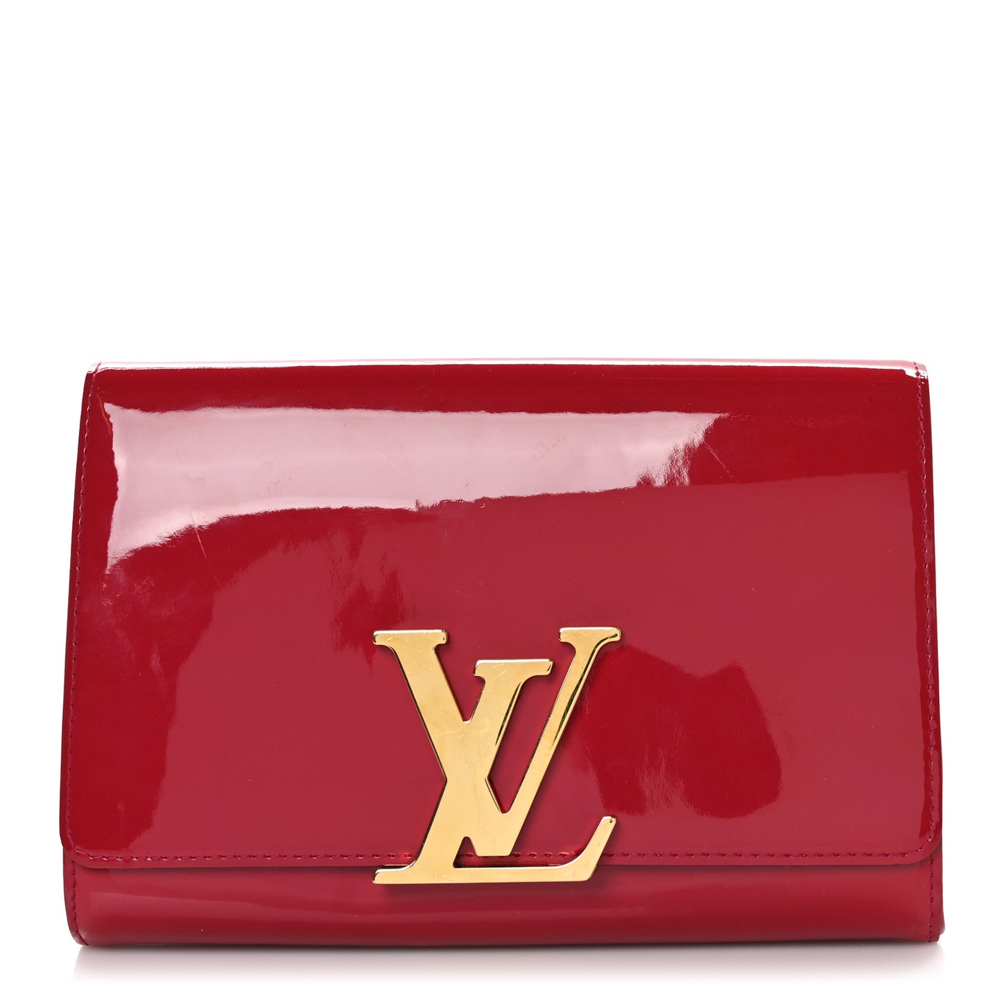 Patent Louise Clutch Rose Indien