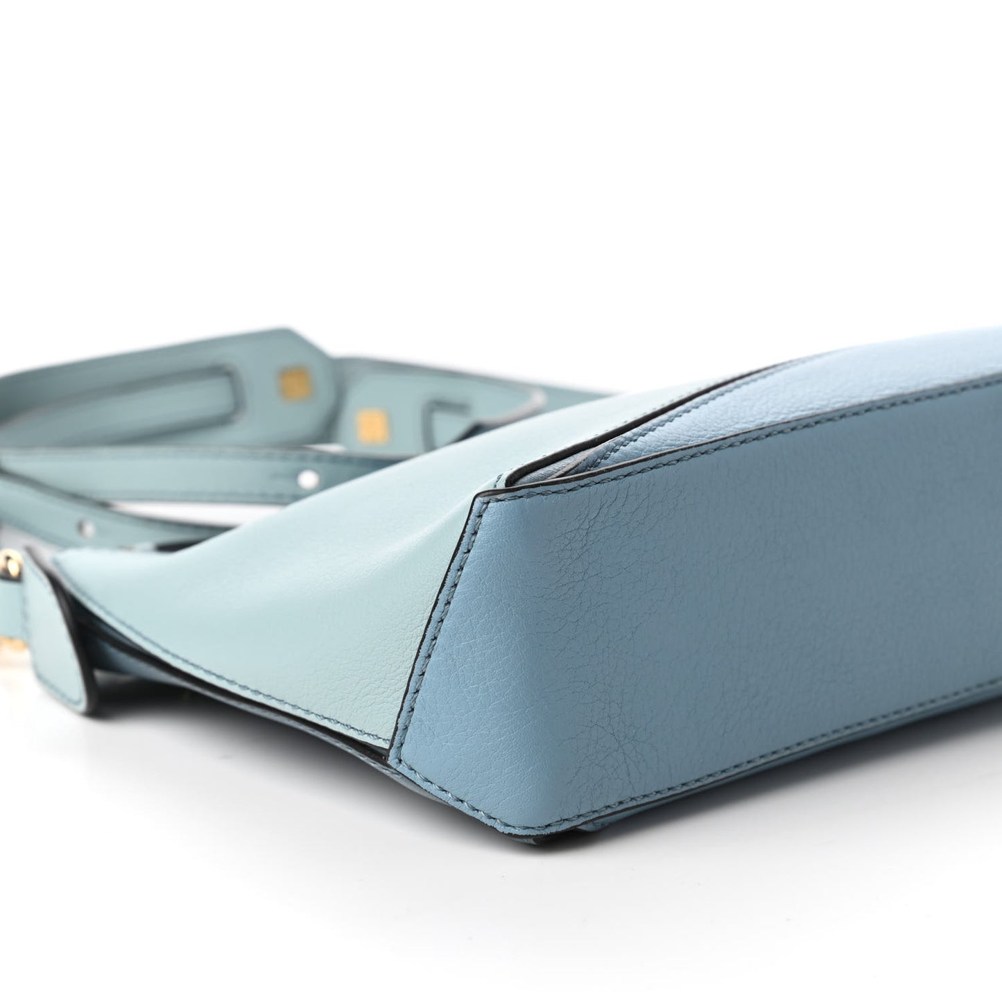 Calfskin Mini Puzzle Bag Stone Blue