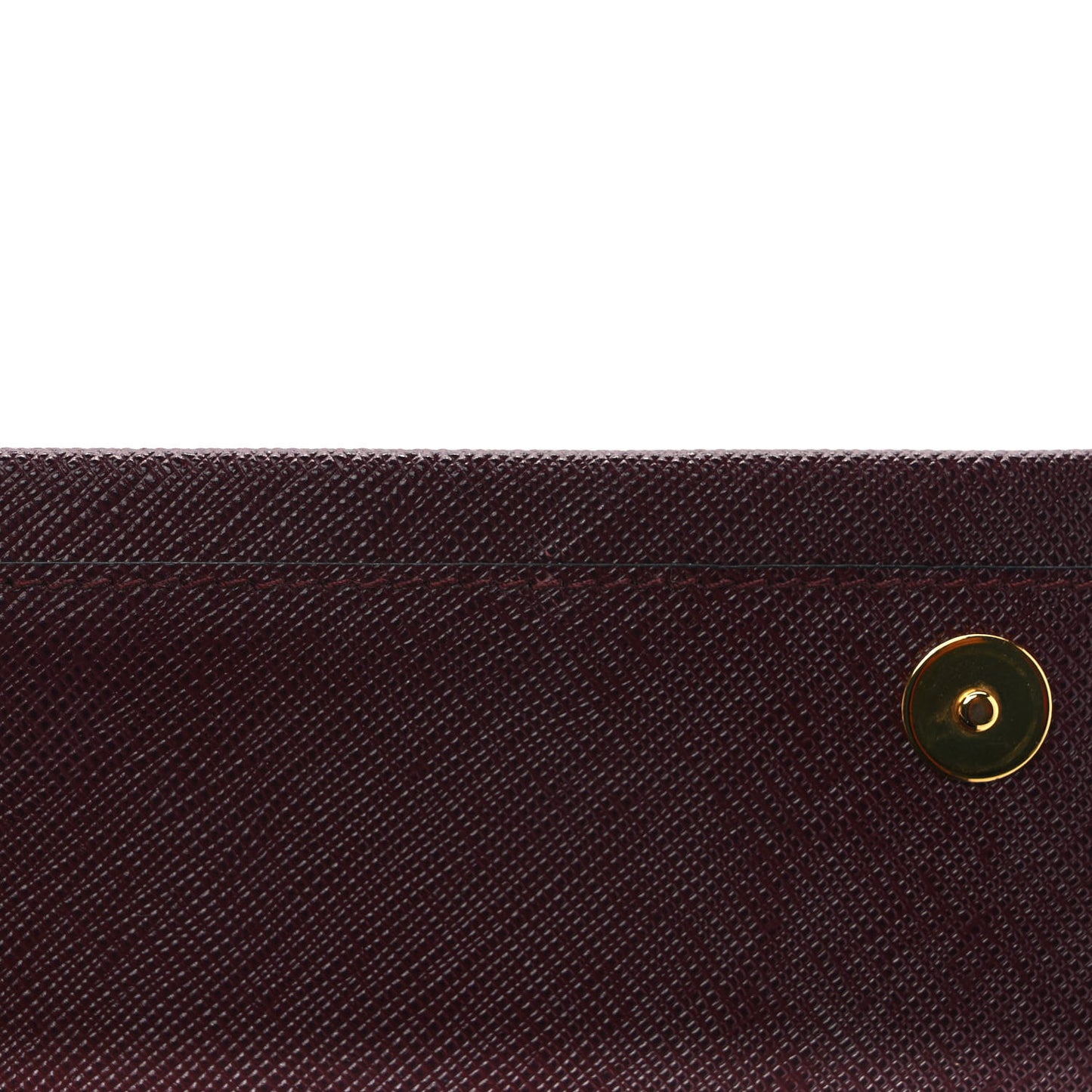 Saffiano Metal Chain Wallet Granato