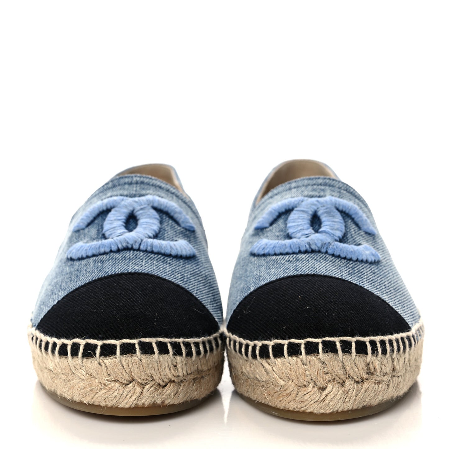 Denim CC Espadrilles 38 Blue Black