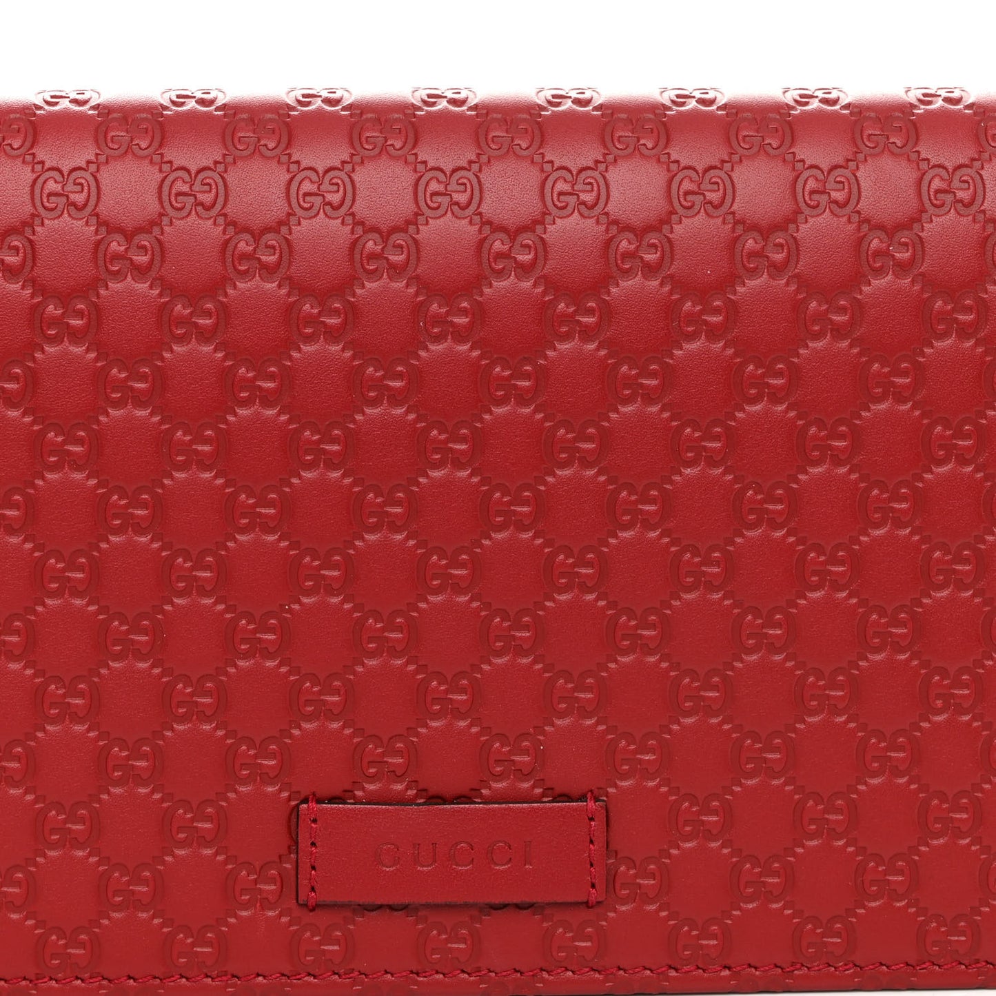 Microguccissima Crossbody Wallet Red
