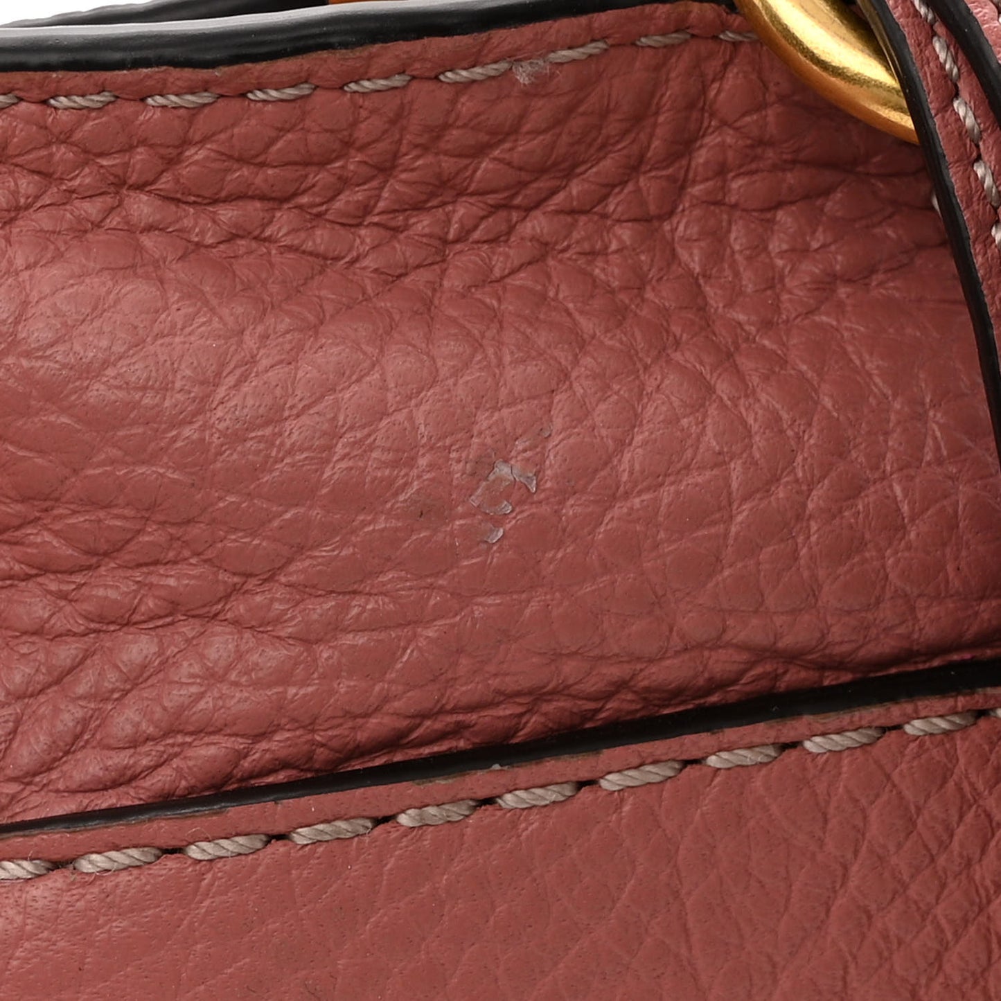 Calfskin Mini Marcie Round Crossbody Bag Rusty Pink