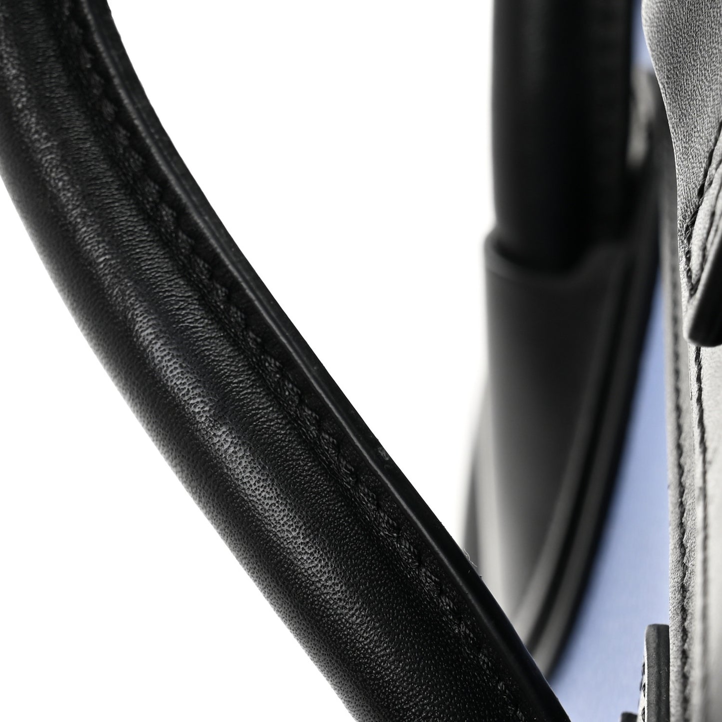 Baby Grained Calfskin Nubuck Micro Tri-Color Luggage Porcelain