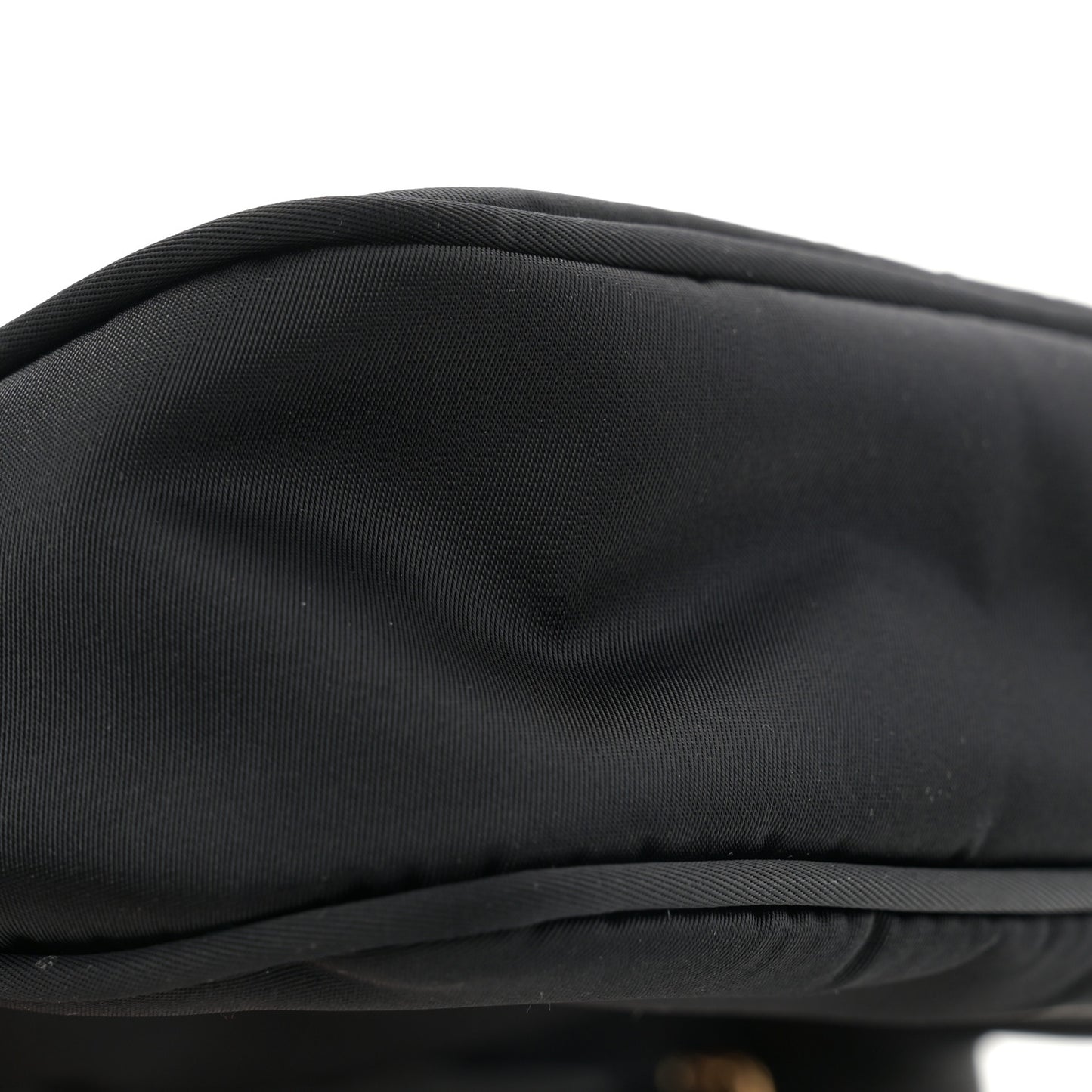Nylon Medusa Small Shoulder Bag Black