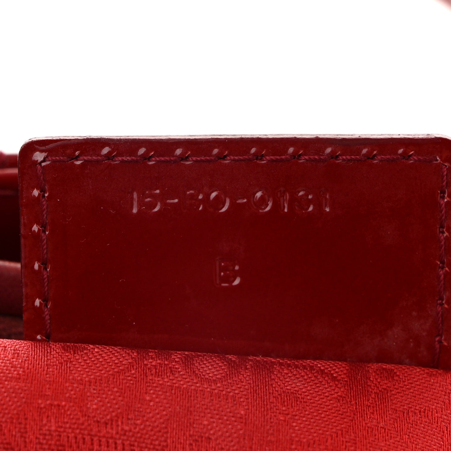 Patent Cannage Medium Lady Dior Red