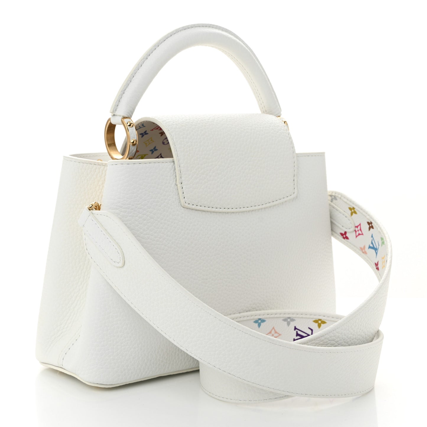 LV X TM Taurillon BB Capucines Blanc