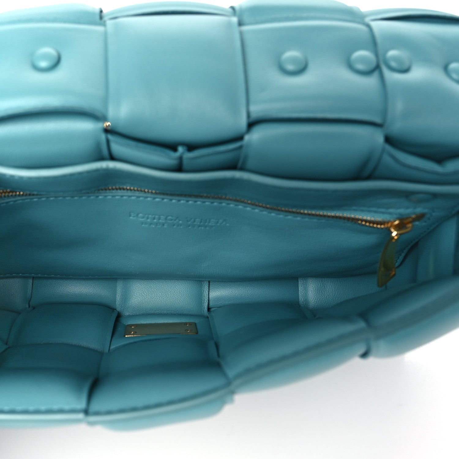 Bottega Veneta Lambskin Maxi Intreccio Padded Chain Cassette Crossbody Bag Linoleum 5 of 10