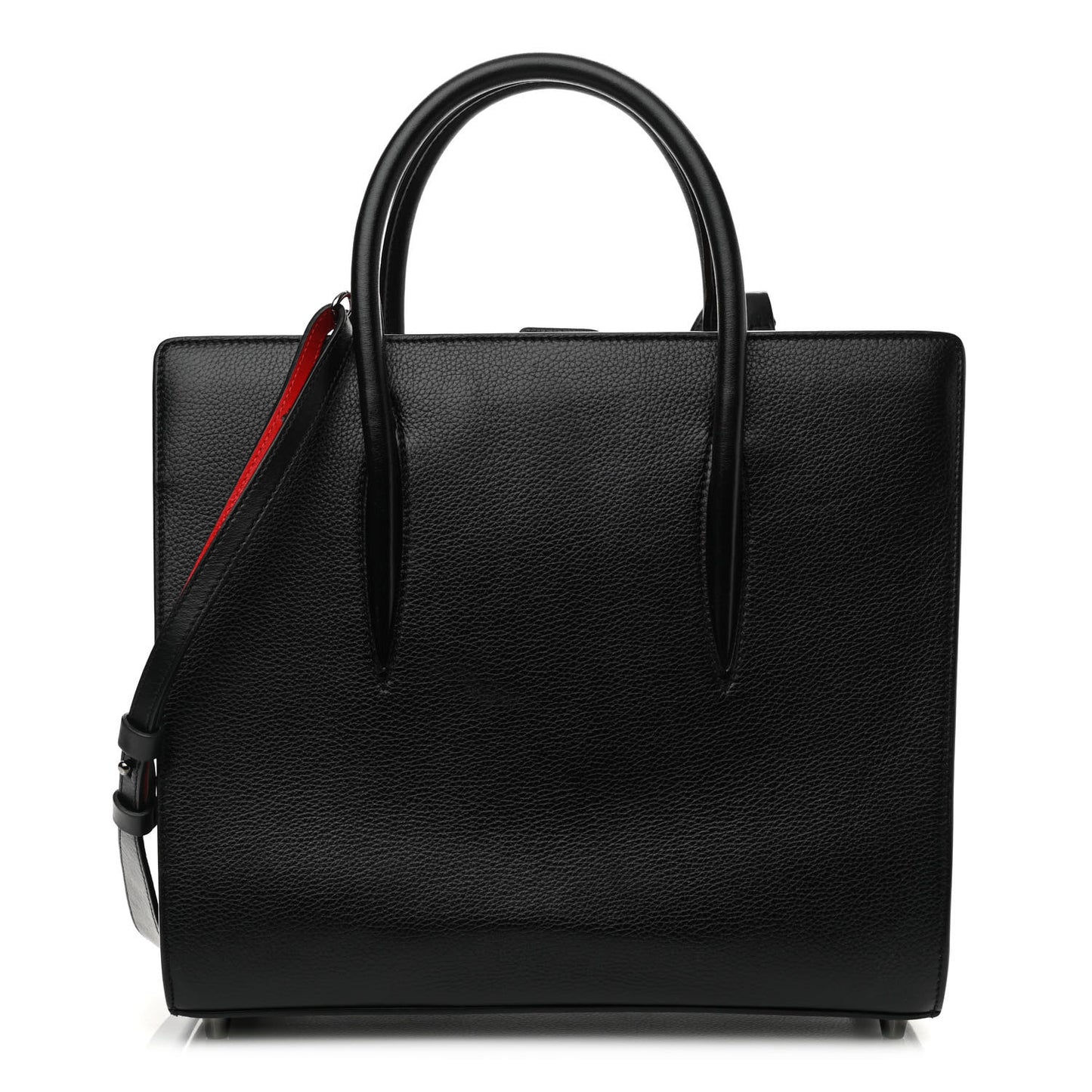 Calfskin Empire Patent Studded Medium Paloma Black