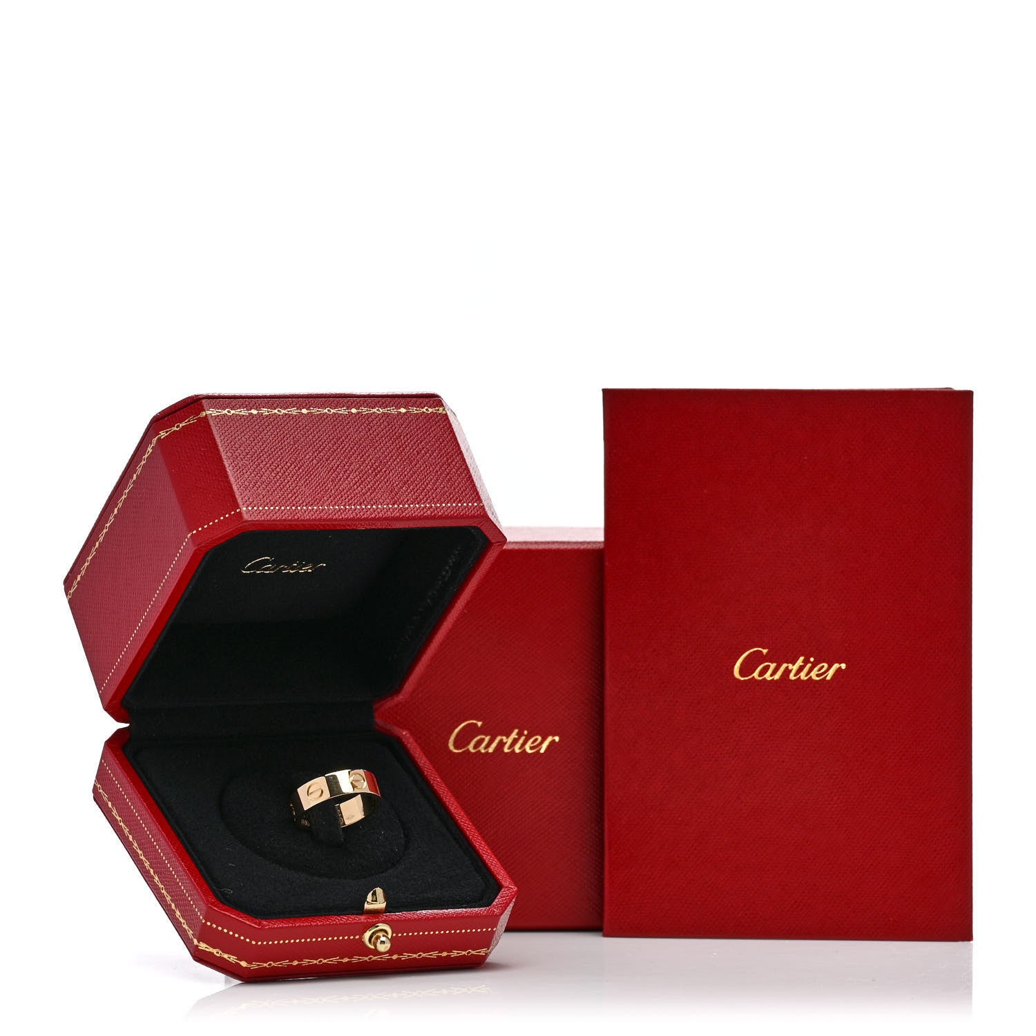 Cartier 18K Yellow Gold 3.5mm LOVE Wedding Band Ring 59 8.75 3 of 5