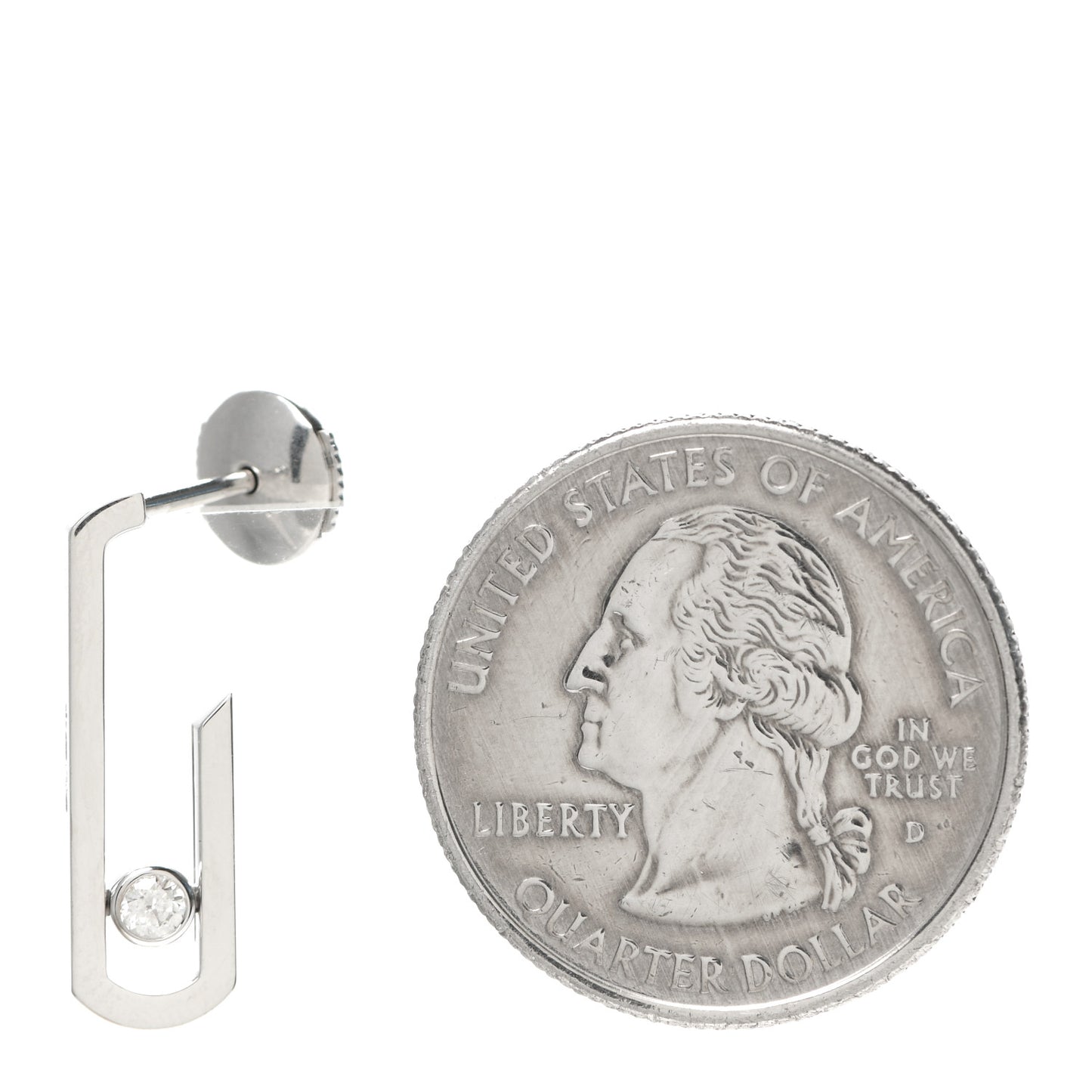 X GIGI HADID 18K White Gold Diamond Move Single Earring