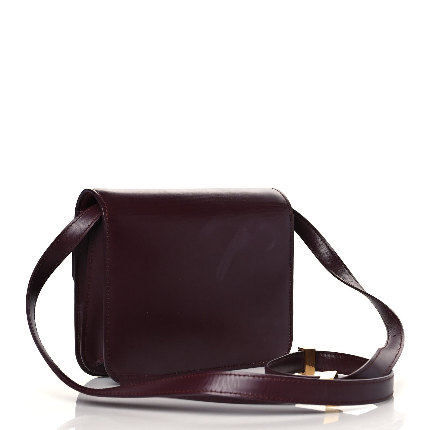 Celine Box Calfskin Teen Classic Box Flap Bag Burgundy 3 of 11