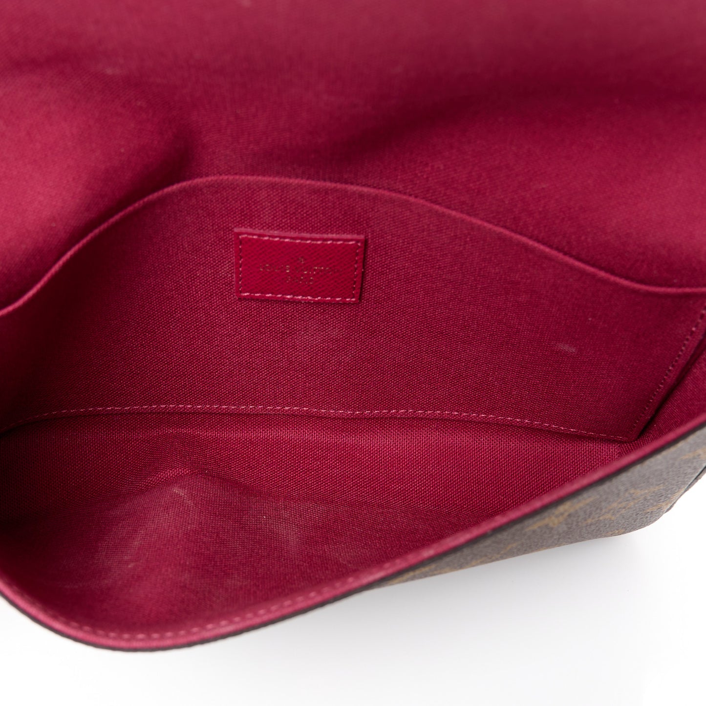 Monogram Pochette Felicie Chain Wallet Fuchsia