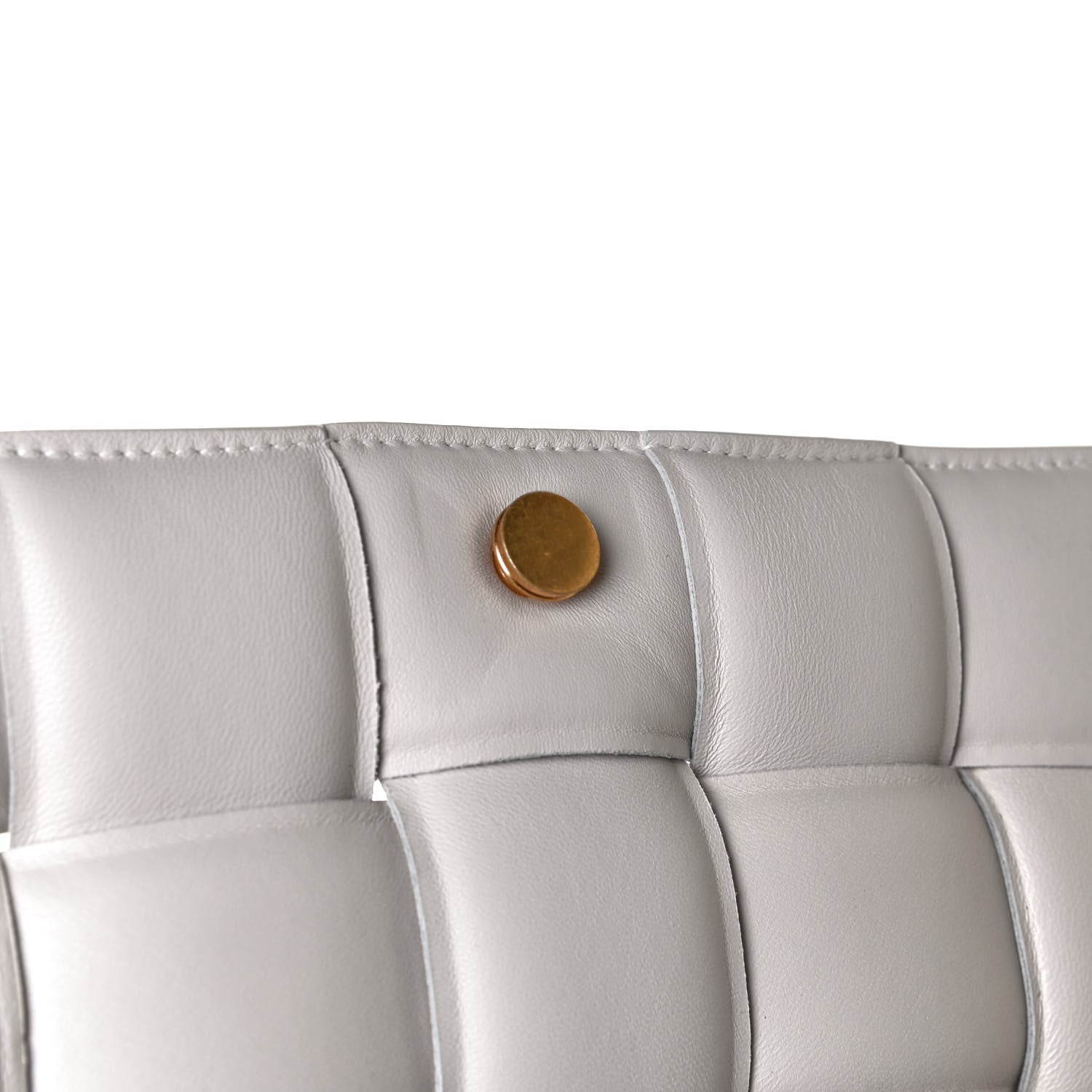 Bottega Veneta Lambskin Maxi Intreccio Padded Chain Cassette Crossbody Bag White 11 of 15