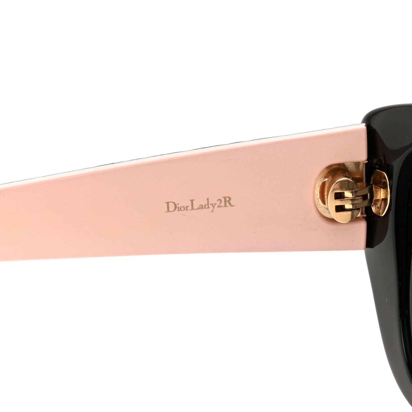 Lambskin Cannage Dior Lady 2R Sunglasses Black