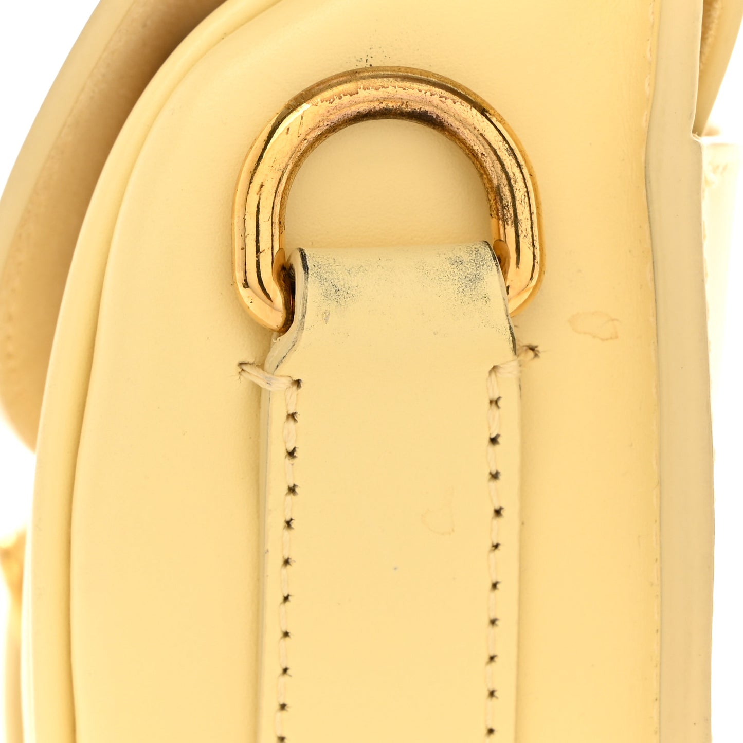 Box Calfskin East West Bobby Bag Pale Yellow